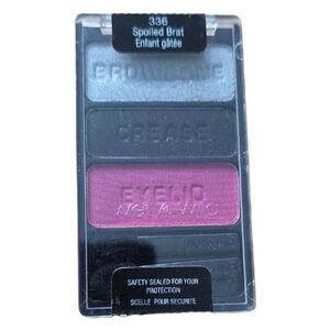 wet n wild 336  Spoiled Brat Eyeshadow Palette - Pink, Black and Silver